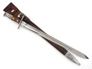 Swiss WWI to WWII M1883 Sawback Sword Bayonet