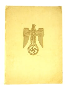 German WWII Official Award Documents Folder