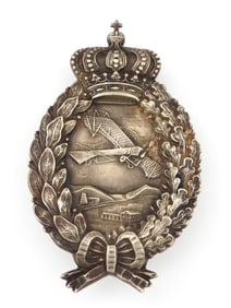 EARLY WWI Imperial Bavarian Pilot Badge