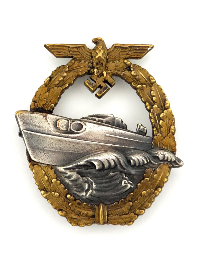 German WWII Kriegsmarine E-Boat Badge: German WWII Kriegsmarine E-Boat Badge
