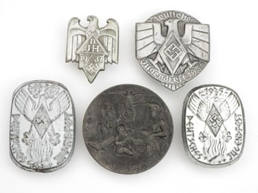 Lot of 5 German WWII Badges
