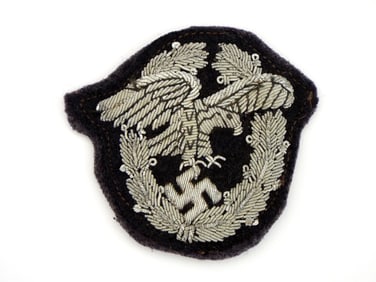 German WWII Luftwaffe Observer Bullion Badge