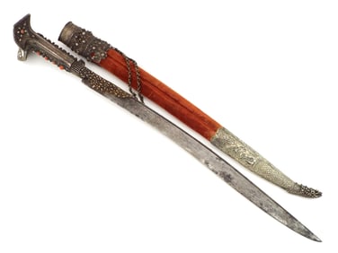 Exquisite antique 18th -19th century Turkish Ottoman Islamic large Yatagan