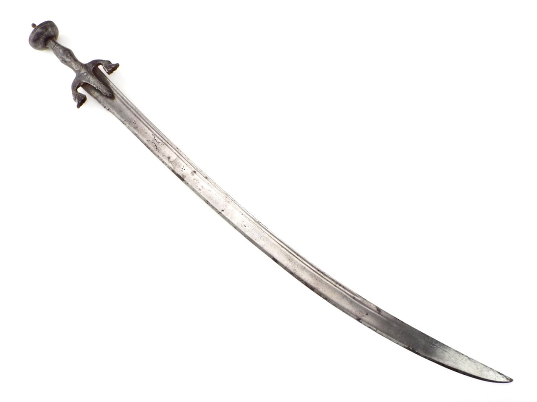 Antique Islamic Afghanistan or Indian PULOWAR Shamshir Sword, Maker Marked (1 of 12)