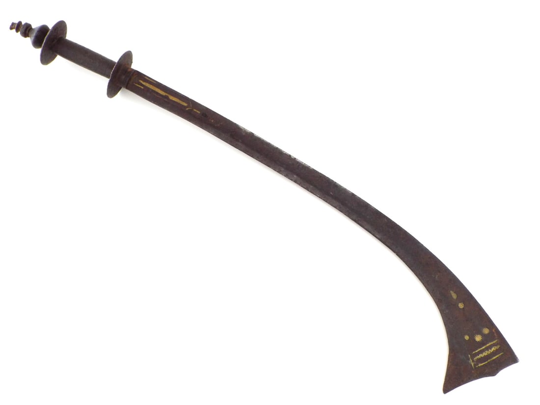 Antique 18th Century Indian Nepalese Warriors Battle KORA Sword Axe. (1 of 14)