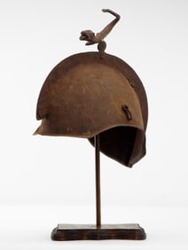 Super Uncommon Spanish 15th-16th C. ESCUDA Helmet with Dragon.That helmet is called an Escuda