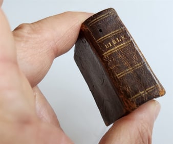 1813 MINIATURE BIBLE HISTORY New York AMERICANA antique ILLUSTRATED