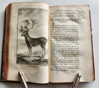 1770 HISTOIRE des VOYAGES VOL. 76 antique illustrated TRAVELS to SWEDEN