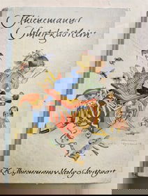 1951 CHILDREN BOOK in GERMAN vintage ILLUSTRATED THIENEMANNS SCHATZASTLEIN