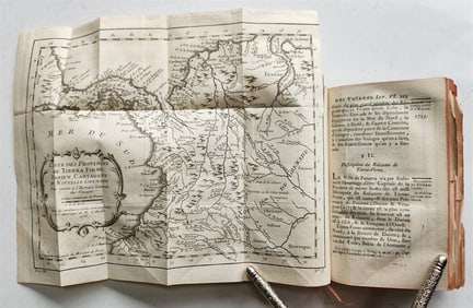 1757 HISTOIRE des VOYAGES VOL.50 antique illustrated SOUTH AMERICA PARAGUAY PERU