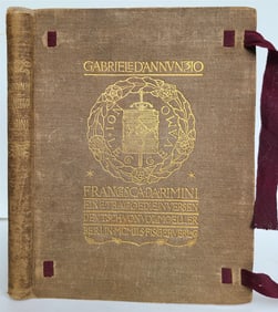 1903 FRANCESCA DA RIMINI EINE TRAGOEDIE IN VERSEN antique by GABRIELE D'ANNUNZIO