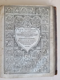 1630 BIBLE in ENGLISH Robert Barker & John Bill antique KING JAMES illustrated