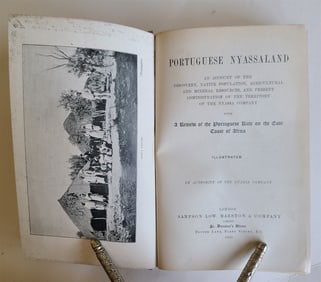 1899 PORTUGUESE NYASSALAND antique ILLUSTRATED East Coast of Africa TRAVELS