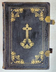 1884 MISSALE ROMANUM antique MASSIVE FOLIO