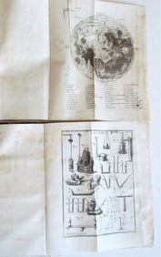 1774 ASTRONOMY SCIENCE ILLUSTRATED 2 VOLS Scienza della Natura Generale antique