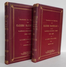 1903 HISTORY of FRENCH INTERVENTION in MEXICO KAISER MAXIMILLIAN antique 2 VOLS