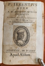 1575 ALDINE PRESS TERENTIUS AFER antique 16th CENTURY TERENCE