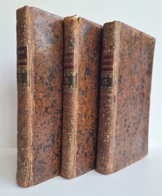 1775 ROMAN COMIQUE par M. SCARRON antique 3 VOLUMES in FRENCH