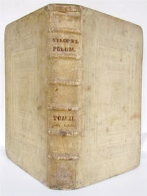 1678 BIBLE COMMENTARY by MATHEO POLO antique PIGSKIN BOUND MASSIVE FOLIO v. II