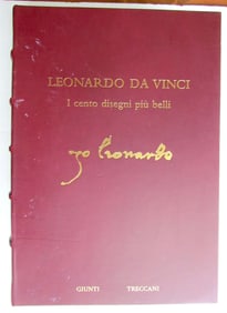 A HUNDRED MOST BEAUTIFUL DRAWINGS by LEONARDO DA VINCI antique FACSIMILE