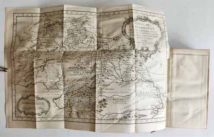 1752 HISTOIRE des VOYAGES antique illustrated INDOUSTAN INDIA PAKISTAN TRAVELS