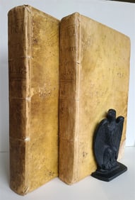 1758 Theatrum veritatis by J.B.de Luca. antique VELLUM BOUND 2 FOLIO VOLUMES