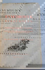 1745 DUTCH CHRONICLES by K. KOLYN antique FOLIO