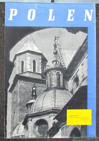 POLAND TRAVEL POSTER 1956 vintage POLEN Polich