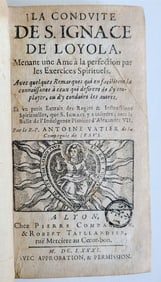1681 LA CONDUITE DE S. IGNACE DE LOYOLA antique 17th CENTURY