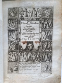 1587 ILLUSTRATED w/ 52 PLATES Speculum & Exemplar Christocolarum Vita antique