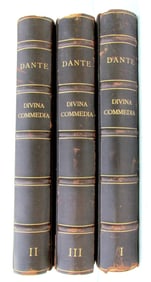 1924-39 DANTE DIVINA COMMEDIA NELLE FIGURAZIONE ARTISTICA antique MASSIVE FOLIO