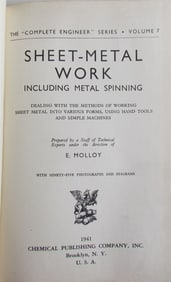 1941 SHEET METAL WORK BY E. MOLLOY antique ILLUSTRATED