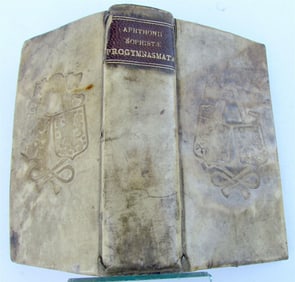 1665 APHTHONIUS antique BLIND-STAMPED VELLUM