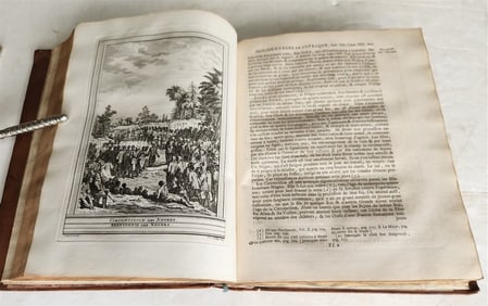 1747 TRAVELS TO WEST AFRICA antique Histoire generale des voyages v4 ILLUSTRATED