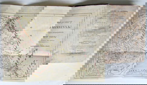 1816 VOYAGE TO ABYSSINIA by HENRY SALT w/ MAP antique 1st AMERICAN EDITION rare