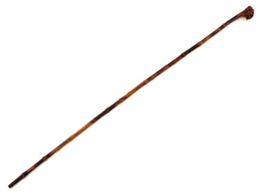 Beautiful Hand Carved Antique Wooden Walking Cane
