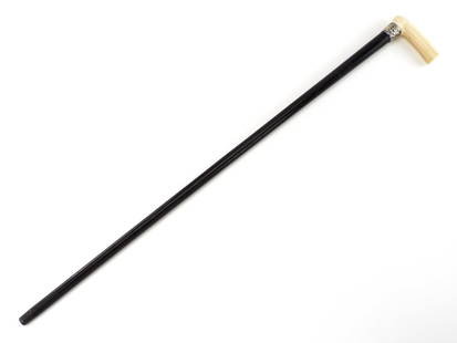Antique Walking Cane, FINE Carved Handle: Antique Walking Cane, FINE Carved Handle. Full Length 33 Inches