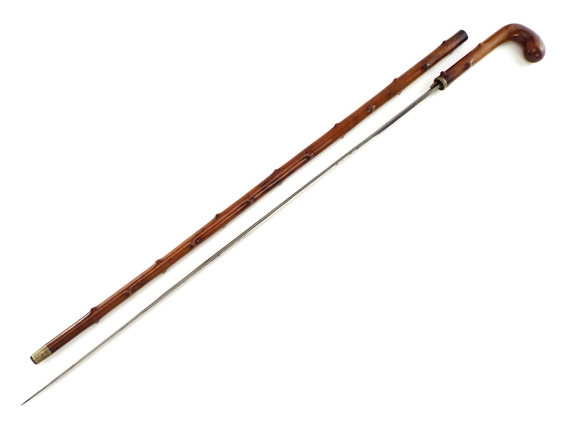 Fine 19 Century Spanish Sword Stick With Awesome Blade (1 of 20)