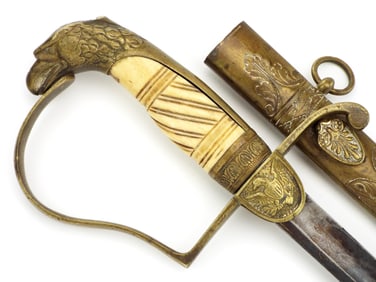 American Civil War era Eagle Pommel Officer Sword