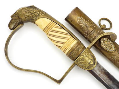 American Civil War era Eagle Pommel Officer Sword: American Civil War era Eagle Pommel Officer Sword. Full Length 37 Inches Blade Length 32 Inches