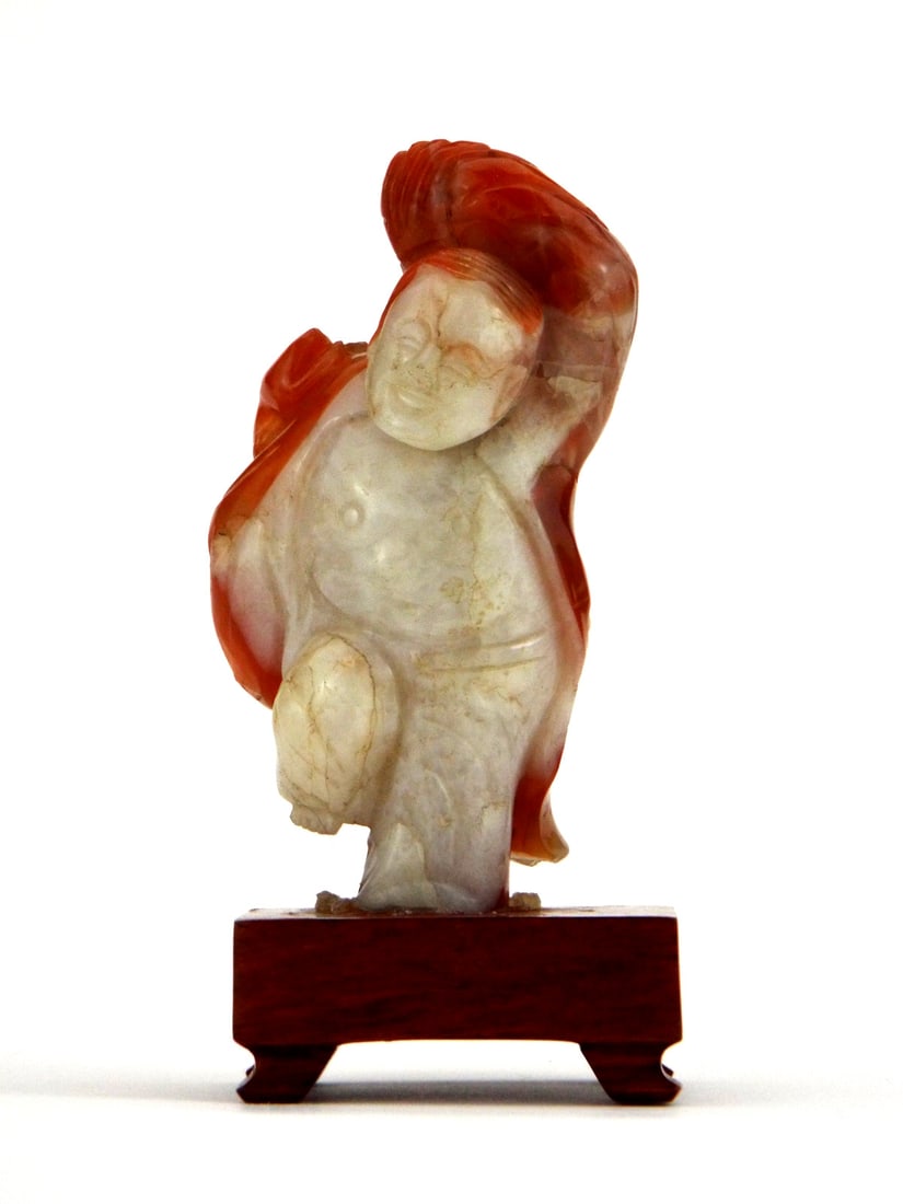 Antique Chinese White Jade Carved Statue (1 of 10)