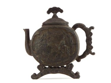 Antique Japanese Bronze Teapot