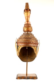 Antique Thai Ceremonial Gilt Dance Headdress