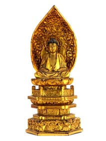 Antique Japanese Gold Lacquer Buddhist Altar