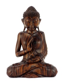 Carved Burmese Buddha Statue