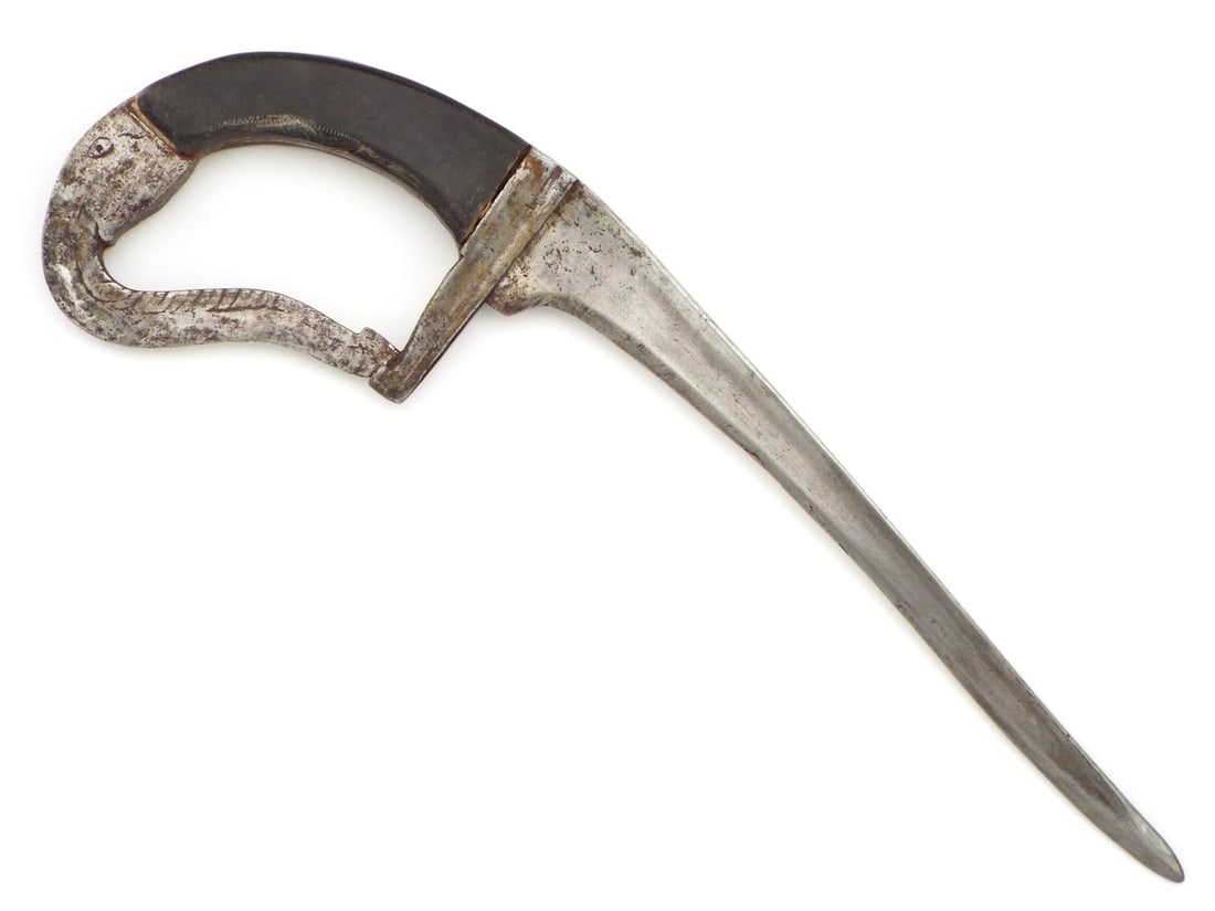 Antique Indian Pesh-Kabz Dagger Elephant Head Hilt (1 of 18)
