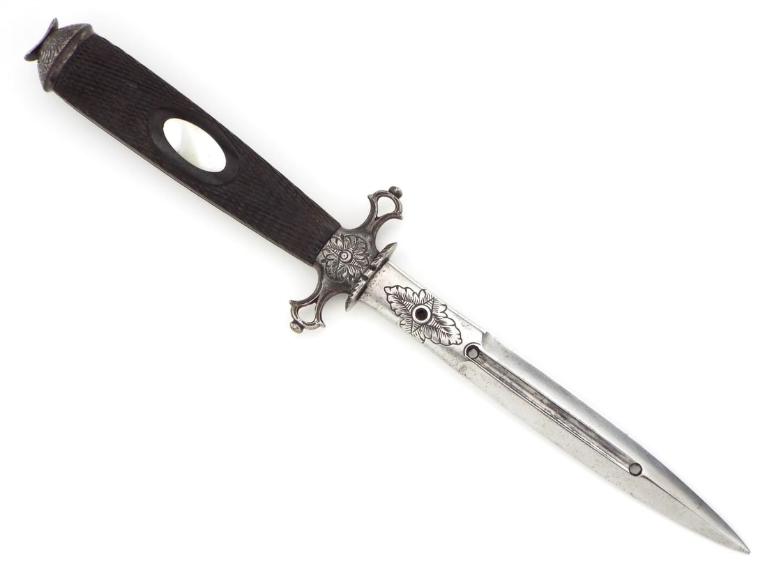 FINE Napoleonic French Naval Officers Navy Dirk Dagger. Pierced Blade: FINE Napoleonic French Naval Officers Navy Dirk Dagger. Pierced Blade. Full Length 9.5 Inches Blade Length 5 Inches