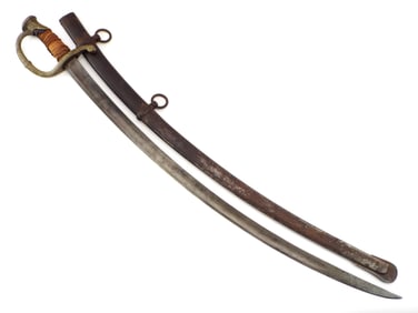 19th C. French Artillery Officers Battle Sword