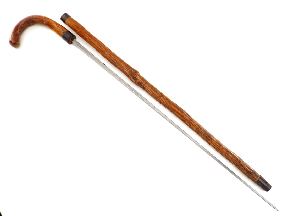 Antique 19th C. Walking Cane with Strong blade (1 of 10)