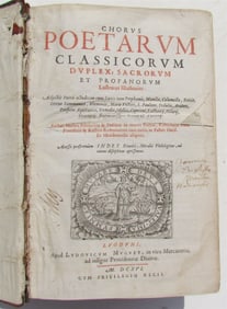 1616 LATIN POETRY ANTHOLOGY antique POETARUM CLASSICORUM